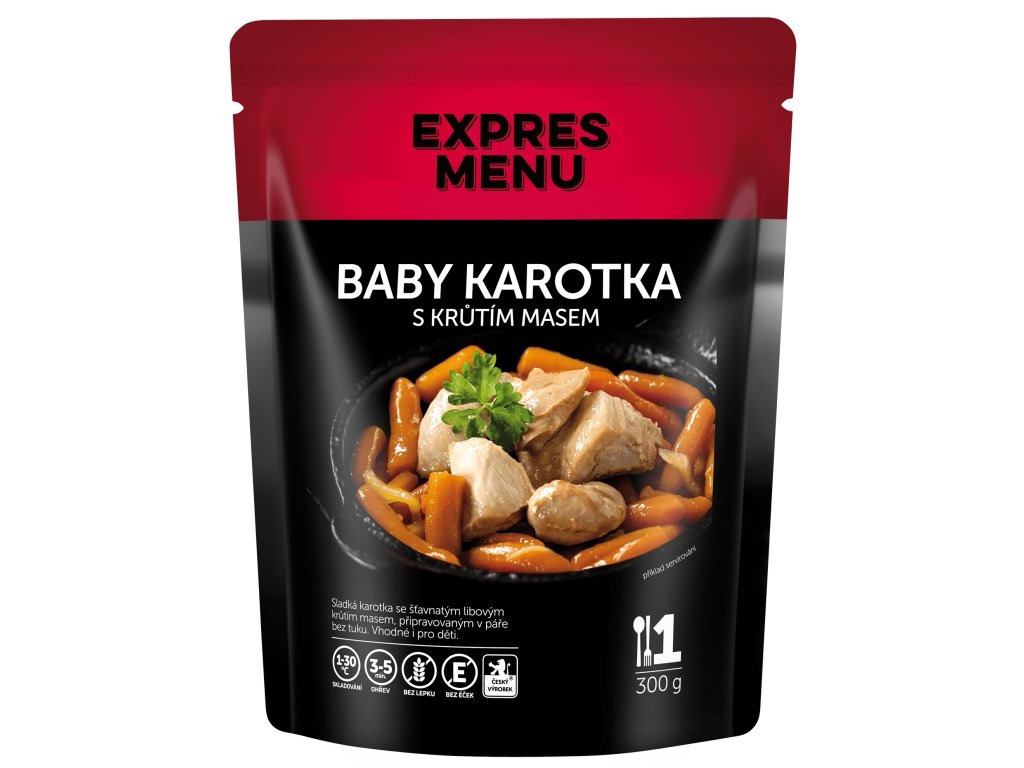 img_7332 Baby karotka s morčacím mäsom 1 porcia (300g) - Image 1